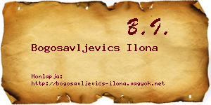 Bogosavljevics Ilona névjegykártya